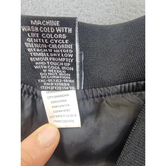 Disney Nightmare Before Christmas Jacket Mens Large Gray Bomber Halloween Town - Picture 4 of 13